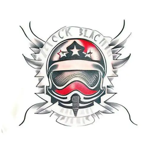 Black Motorcycle Helmet