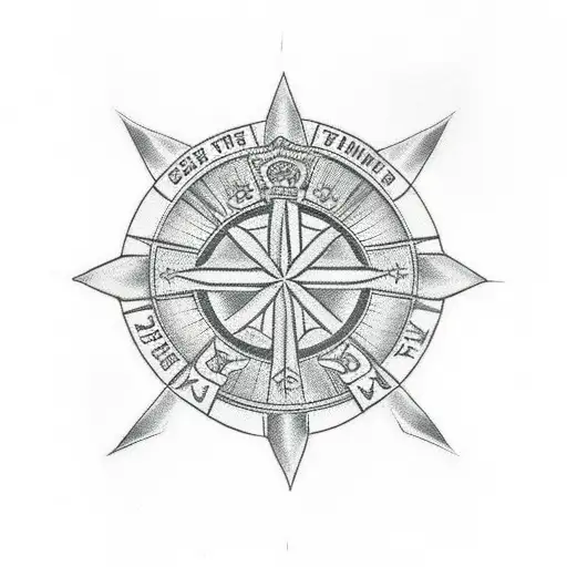 Maltese Cross With Background