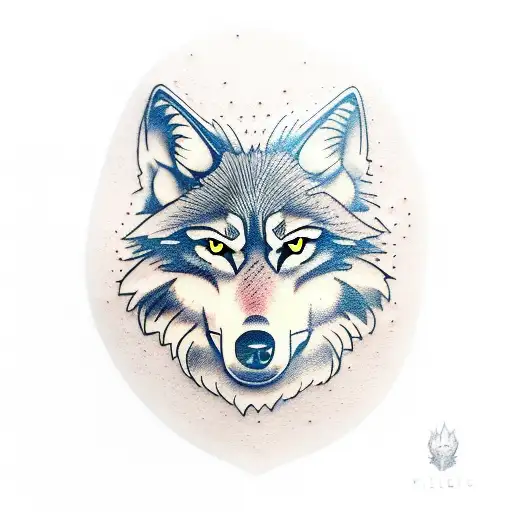 Wolf With Elements Of Stoic And Time