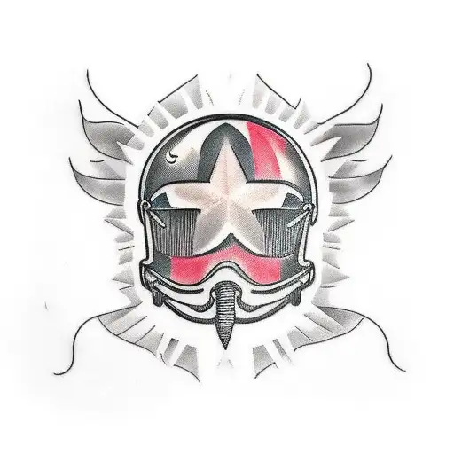 Black Motorcycle Helmet