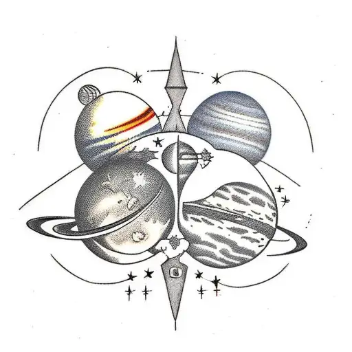 Planet Alignment For December 14Th 2005 In Color