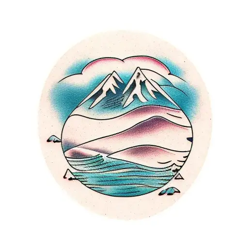 Mountain With Sea Shell