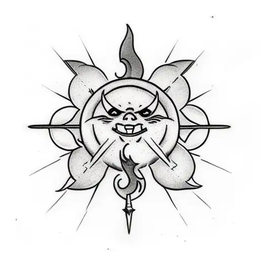 Sword With The Sun Behind It