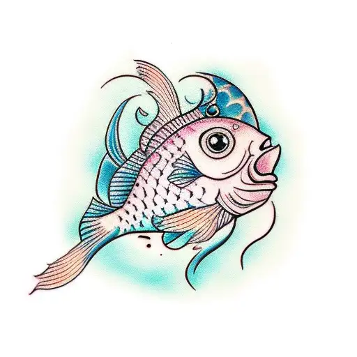 Henna With Fish And Fatima Hand