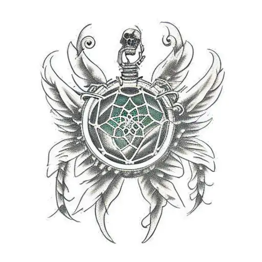 Dream Catcher Guns And Roses Gun And Scorpio Sign