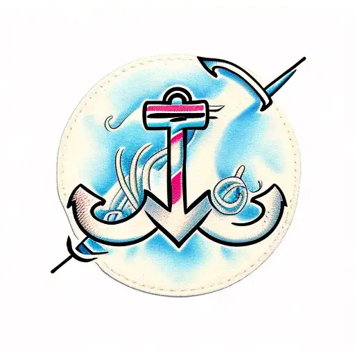 Anchor With Name Kit Wrapped Around It