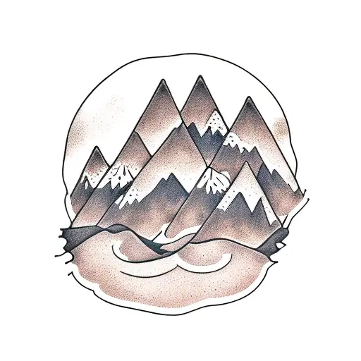 4 Peaked Mountain With Dry Trees