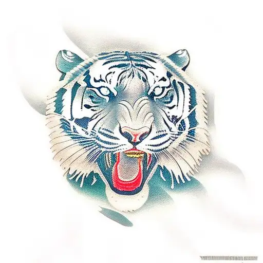 Tiger And Chain And Blood And Kiss