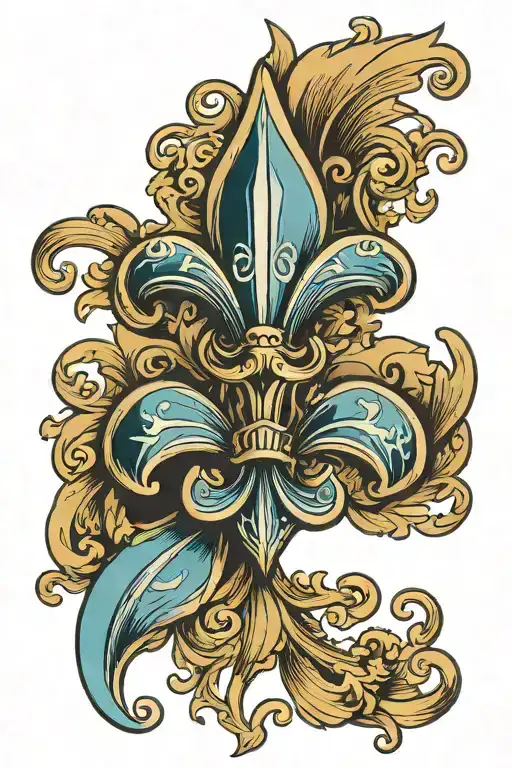 Give Me Picture Tattoo Like Fleur-de-lis Symbol