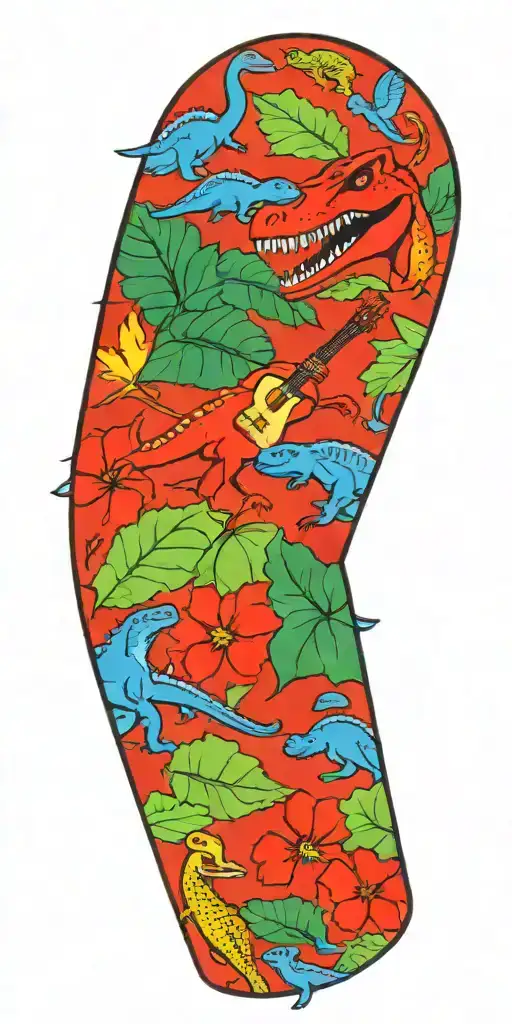 Leaves And Dinosaurs And Guitars