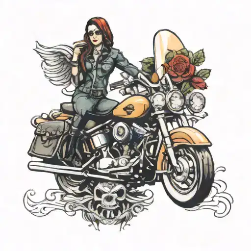 Harley Davidson Motorcycle Female