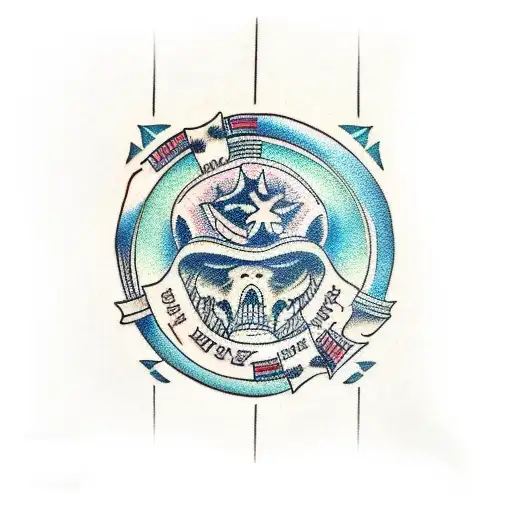 Arm Sleeve Tattoo That Symbolizes Discipline And Conquering