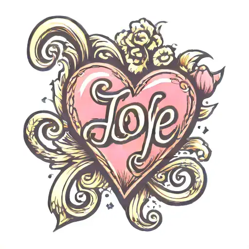 Love Heart With H Letter Inside