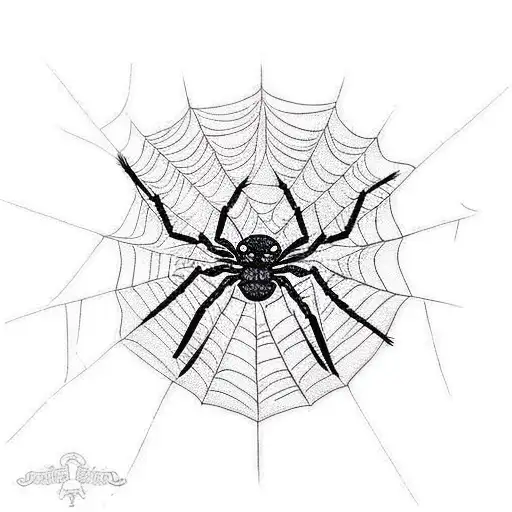 Sexy Woman Spider Web Love Trap