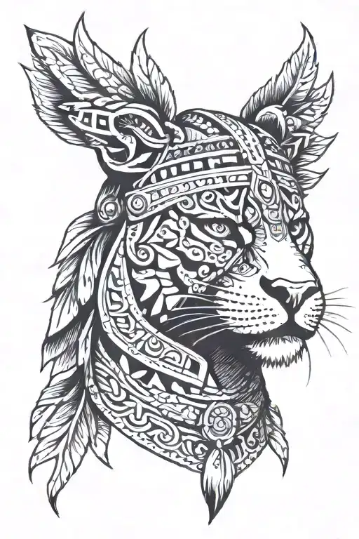 Aztec Warrior Jaguar Headpiece