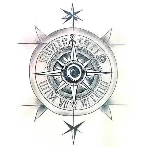 Skull And Compass Full Arm