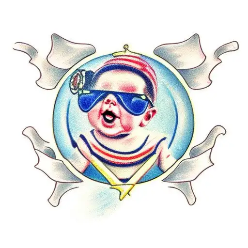 A Baby With Sunglasses