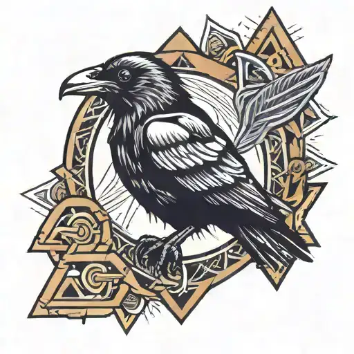 Raven And Valknut