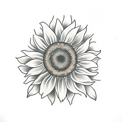 Sunflower With The Words My Love