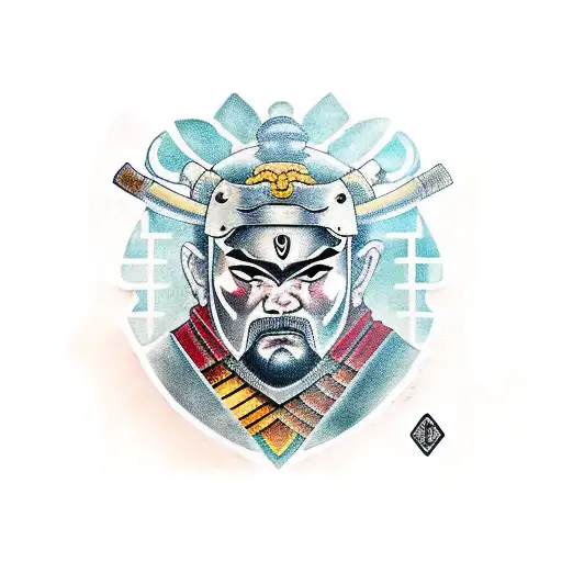 A Fusion Of A Samurai And A Roman Gladiator In Battle