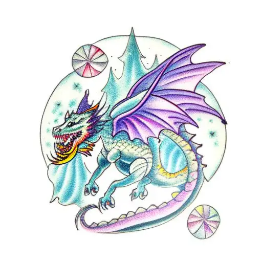 Fairy Riding A Dragon