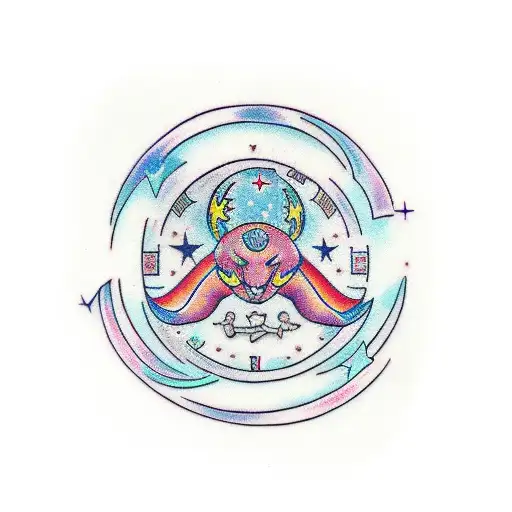 Moon With Zodiac Sign Of Cancer