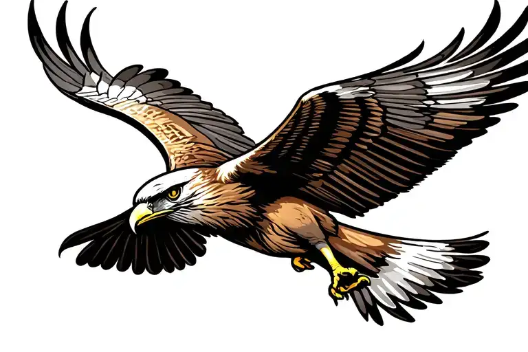 Bird Of Prey Soaring High