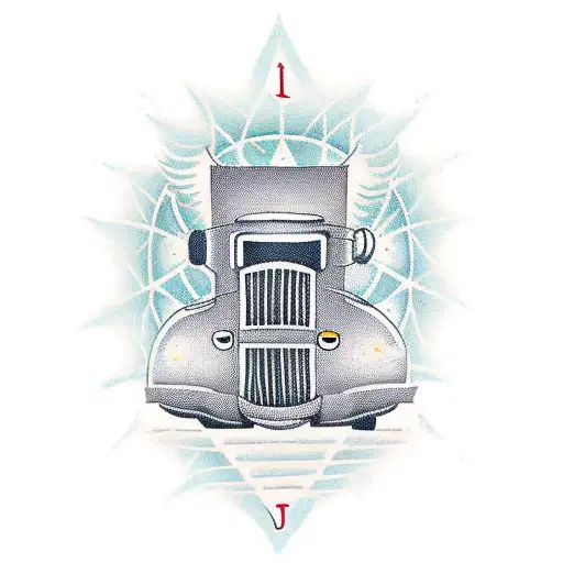 Semi Truck With Acoustic Guitar On It