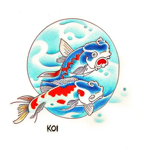 Adding To Koi Fish Japanese Art