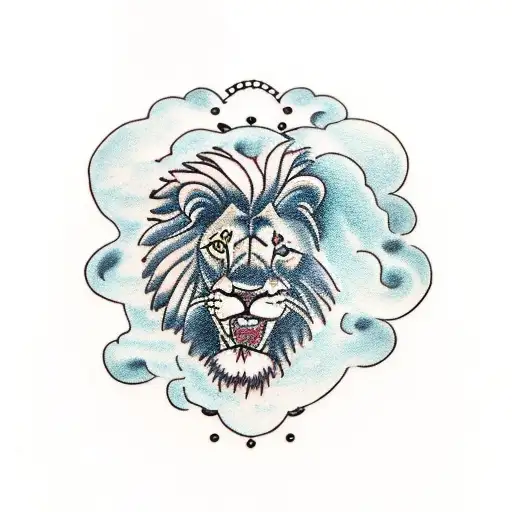 Hand Tatto Of A Lion