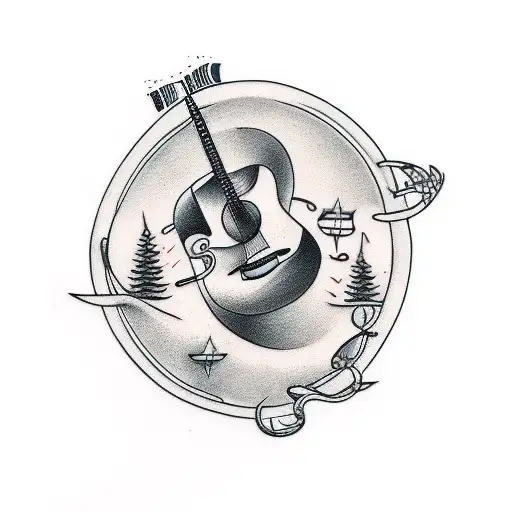 Acoustic Guitar Semi Truck