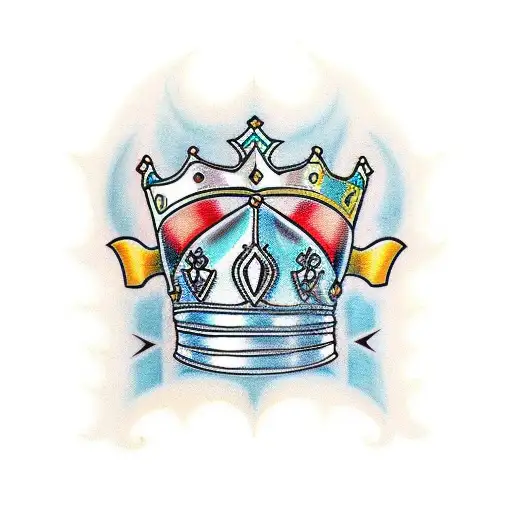 Crown With Sword Going Through It