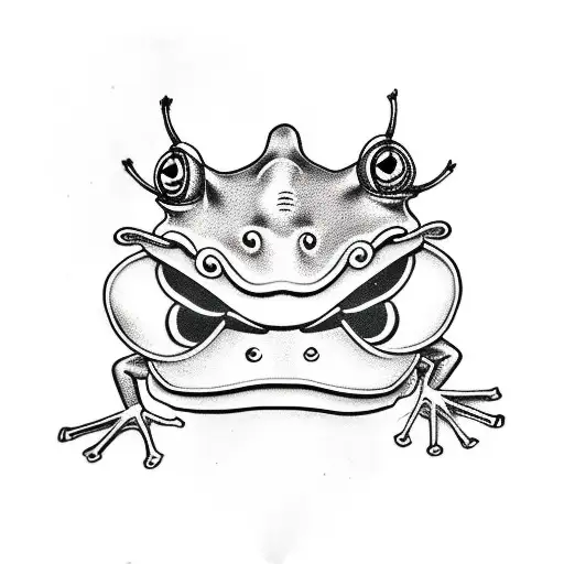 Frog With Hannya Mask