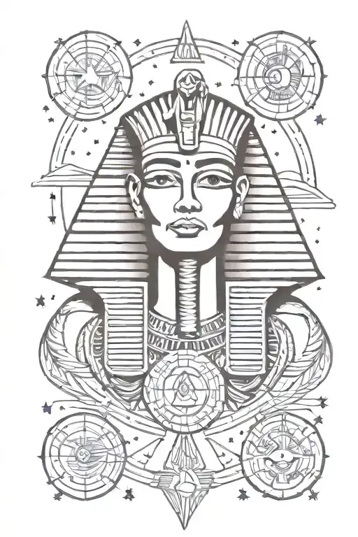 Ancient Egypt And Space Themed