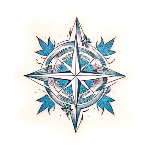 Compass And Maple Leaf