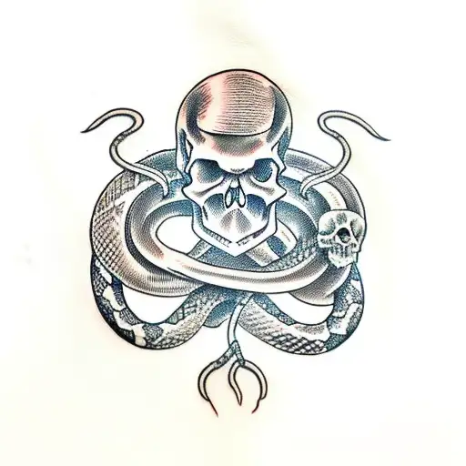 Skull And Snake