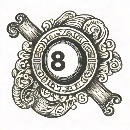 8 Ball With Quote Under It