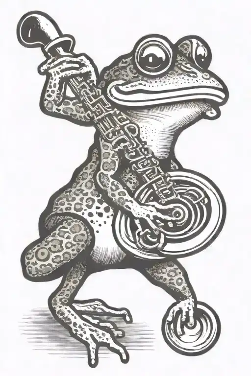 Frog Playing Sousaphone