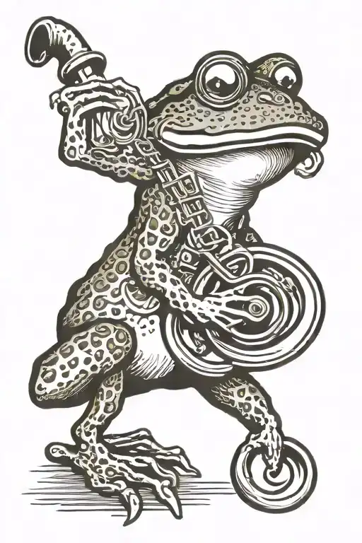 Frog Playing Sousaphone