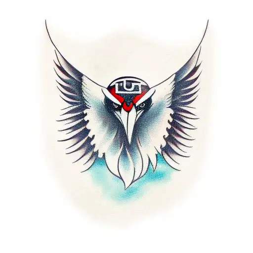 Crow With Norse Symbology