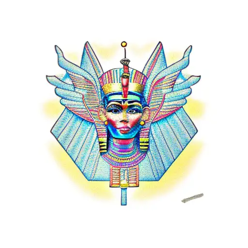 Colored Egyptian Woman Pharaoh