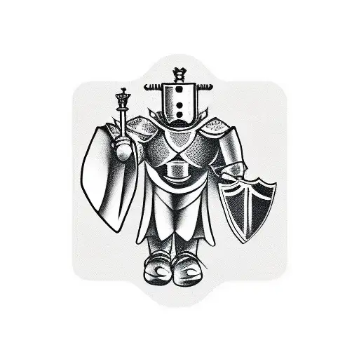 A Chess Knight And The Shadow Is A Pawn