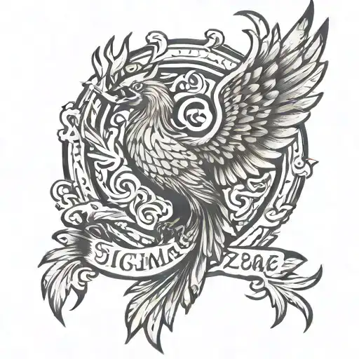 Sigma Male Symbol Pheonix Rising