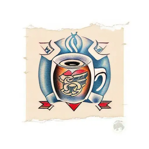 Coffee Cup With Banner