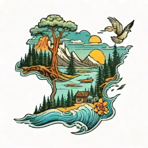 Alaska And Florida Scenery