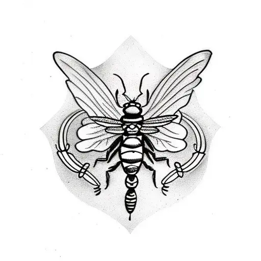 Black And White Insect