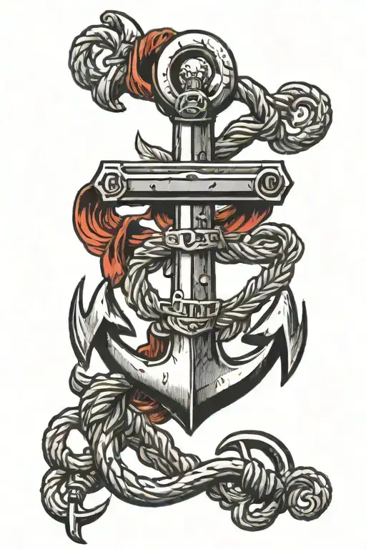 Anchor Of The Russian Marine Corps