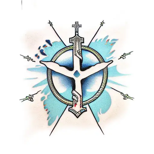 Faith Cross Island Ocean Arm Sleeve