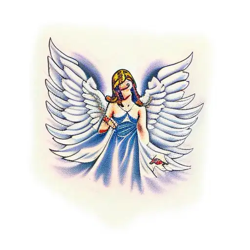 Angel Heals Its Own Wing