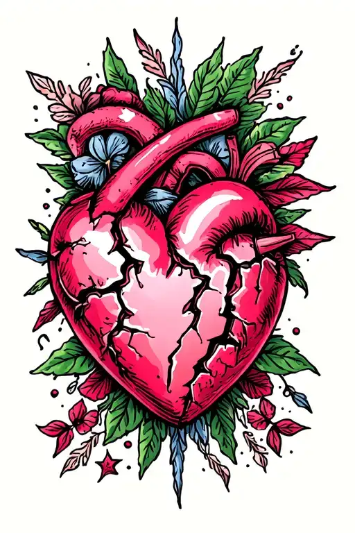 Broken Heart Pink
